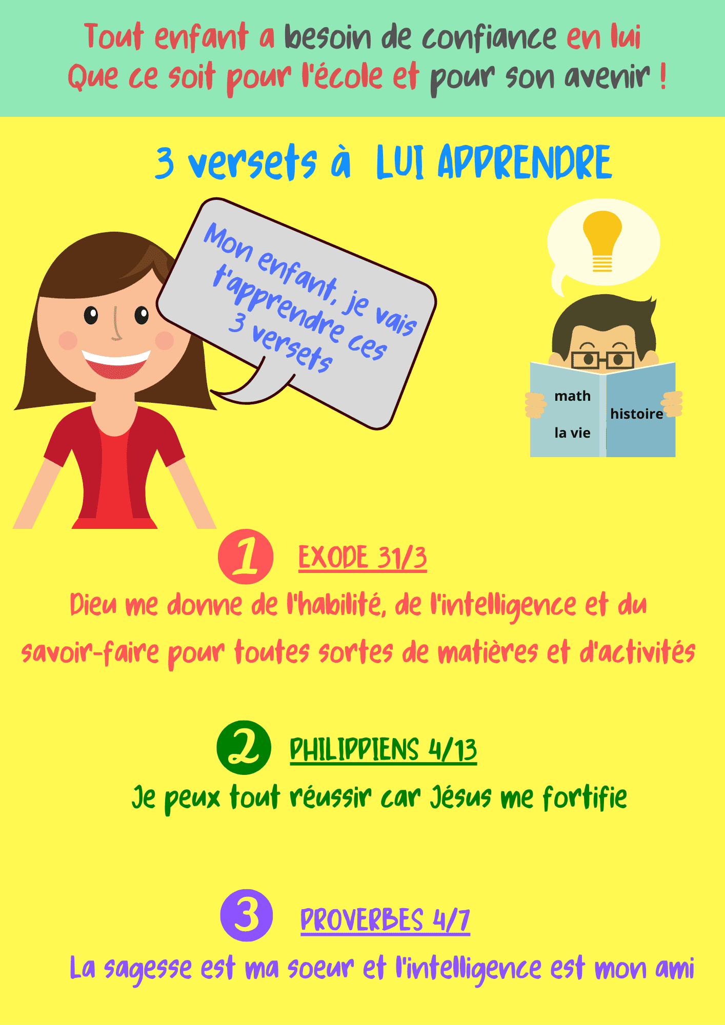 3 verset a lui apprendre