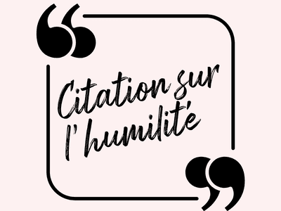 Citation sur l'humilité