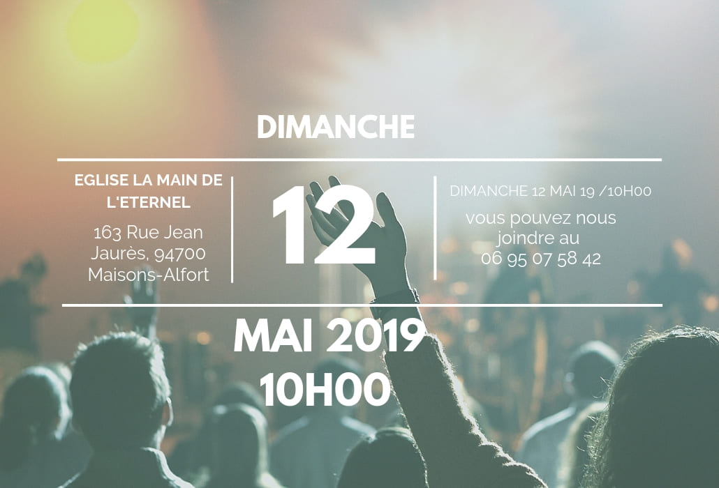 Le Dimanche 12 mai 2019