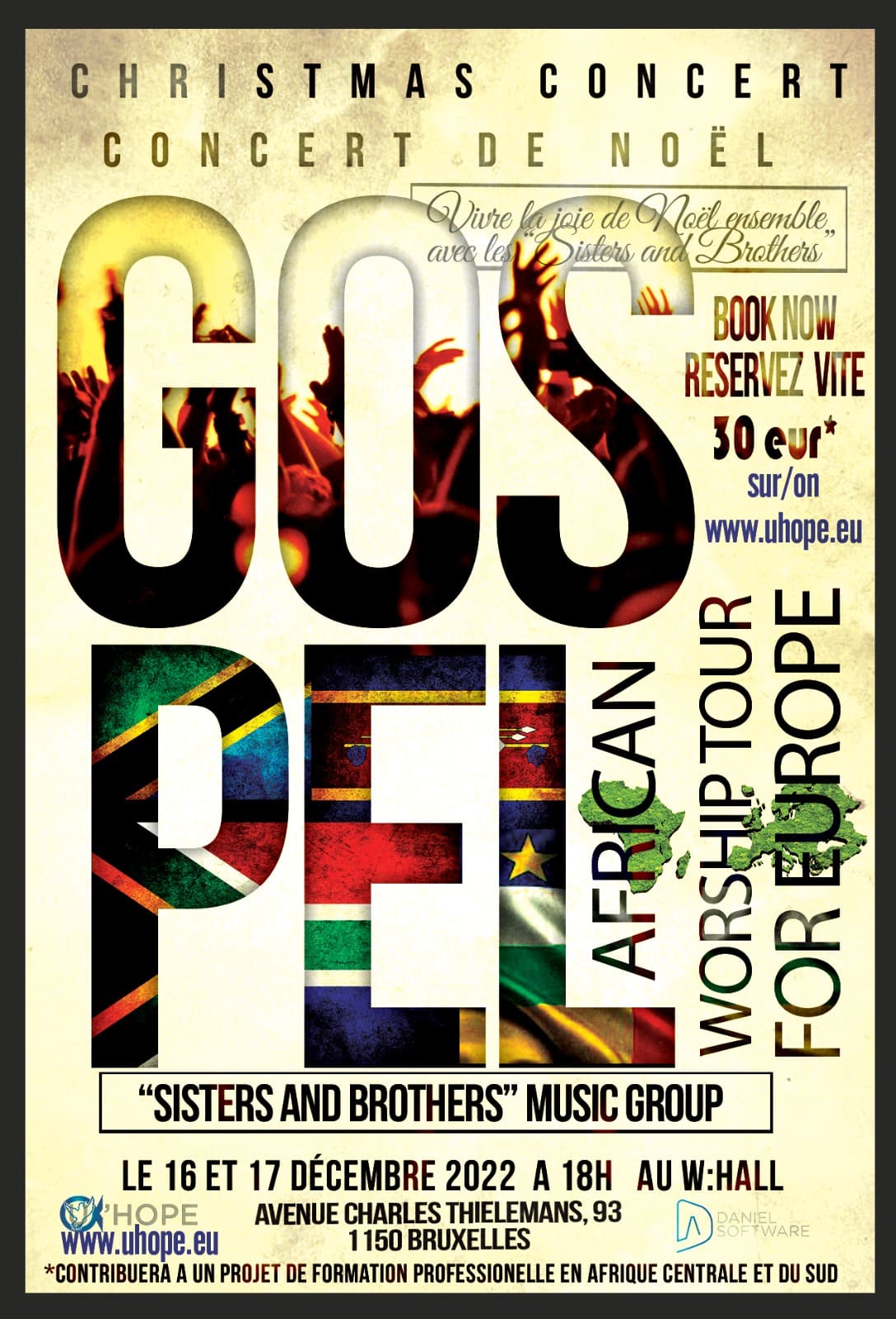 Poster Concert Gospel de Noel 17 decembre