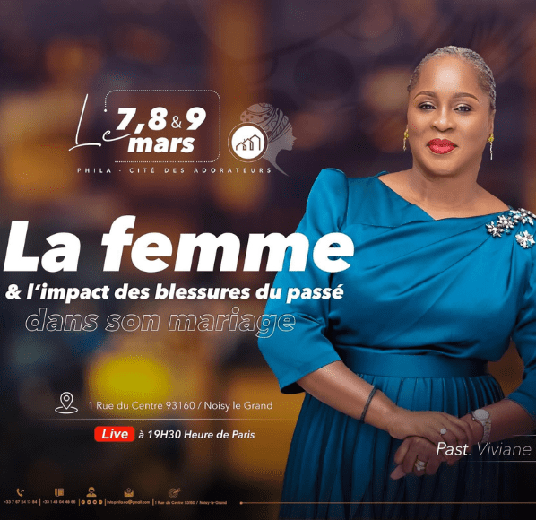 Conférences de femmes avec Viviane Dalo, du mardi 07 au Jeudi 09 Mars 2023 à partir de 19h30