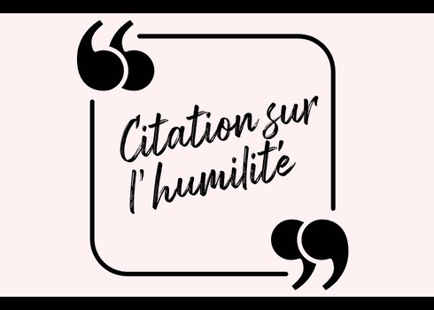 Citation sur l'humilité